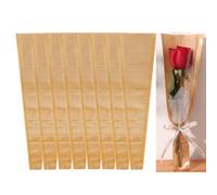 Kraft Paper Cones, Flower Bags Single Rose, Wedding Confetti Paper Cones Bouquet Petals Bags Boxes for Wedding Party Gifts Packing 120 Pcs Loopunk