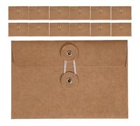 Kraft Paper Document Envelopes Vintage with String Closure 20pcs