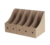 Kraft Paper File Folder Divider Desktop Organizer Magazine File Holder Document Storage Box Cardboard Magazines Holders Document Storage Boxes Magazine Holder Desk Organizer Cardboard Folder Dividers