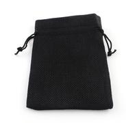 Kraft Paper Gift Bags， 50 pcs Hessian Burlap Jewelry Gift Drawstring Bags Multicolor 13.5x9.5cm(Black)