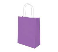 Kraft Paper Gift Bags， 6pcs Multicolor Letter Pattern Kraft Gift Bags 15x21x8cm For Various Occasions(B07-6Pcs)