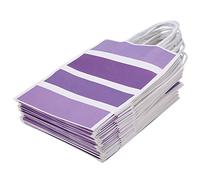 Kraft Paper Gift Bags With Handles Elegant Durable Large Capacity Candy Favor Bags For Wedding Party Favors Pink Blue Green Purple 16 x 21.8 x 8cm 25 PCS (Violet)