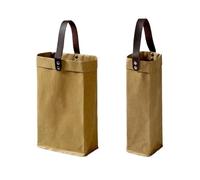 Kraft Paper Packaging Bag Red Wine Handbag Umbrella Insulated Cup Gift Bag Washing Wine Gift Box Packing Box(Brown,8.2x8.2x27cm)