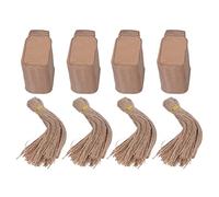 Kraft Paper Tags Gift Tags with String, 400pcs 4 Packs DIY Hanging Tags for Wedding, Thanksgiving, Christmas, Craft Projects, Natural Twine, 3.5 x 6.5cm