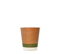 Vegware VDW-8 Double Wall Kraft Cup, 8 oz., Brown