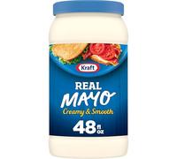 Kraft Real Mayo Creamy & Smooth Mayonnaise - Classic Spreadable Condiment for Sandwiches, Salads and Dips, Made with Cage-Free Eggs, For a Keto and Low Carb Lifestyle, 48 fl oz Jar