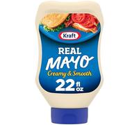 Kraft Real Mayo Creamy & Smooth Mayonnaise, Spreadable Sandwich Condiment, Salads & Dips, Made with Cage-Free Eggs, for a Keto and Low Carb Lifestyle, Keto, Low Carb Lifestyle, 22 fl oz Bottle