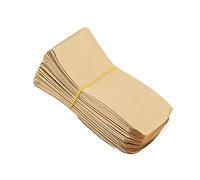 Kraft Salad Cones Pack of 50 Self-Adhesive Kraft Seed Envelopes for Small Coins, Mini Parts, Small Items, Storage Packages, Envelopes for Onion (Yellow)