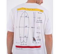 Hurley Kraft Sketch Short Sleeve T-shirt White L Men