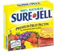 Kraft Sure Jell 100% Natural Premium Fruit Pectin For Homemade Jams & Jellies 49g Box