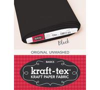 kraft-tex™ Basics Bolt, Black: Kraft Paper Fabric