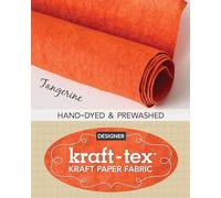 kraft-tex® Designer, Tangerine Tango: Kraft Paper Fabric