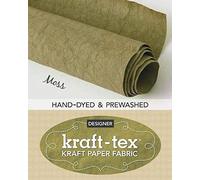 kraft-tex® Roll Moss Hand-Dyed & Prewashed: Kraft Paper Fabric