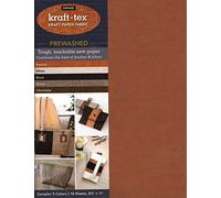 kraft-tex® Vintage 5 Colours Sampler Pack, Prewashed: Kraft Paper Fabric, 2 Each of 5 Colors