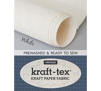 kraft-tex® Vintage Roll, White Prewashed: Kraft Paper Fabric