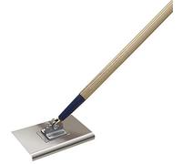 Kraft Tool 2-Way Steel Walking Edger C/W 60" Handle Imprinted Concrete Tools (8" x 4" x R1/2" - CC244)
