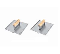 Kraft Tool Co. CF026 8 in. x 8 in. Stainless Steel Hand Groover with Wood Handle, 2-Pack