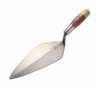 Kraft Tool RO316-11L W. Rose Limber Narrow London Brick Trowel with Leather Handle, Standard Shank, 11-Inch