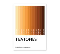 Kraft Topper Teatones Tea Colour Chart Poster - 12 Shades of British Brew - Funny Print for Kitchen or Office - Gift for Tea Lovers - A4 / A3 Unframed Wall Art (A4)