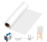Kraft White Paper Roll for Art Craft 15 x1200in White Wrapping Paper for Gift, Easel Paper roll for Kids Drawing Painting, Bulletin Board Poster Banner Paper