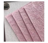 Kraft Wrapping Paper 8pcs Double Layer Stone Grain Pleated Paper Trial Subpackage of Paper Manual Account Seal Collage and Priming A4(A5-4)