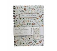 Kraft2Love Creations Petals and Pages A5 Twin Wire Bound Notebook and Magnetic Bookmark Set | Soft Cover Floral Journal with Lined Pages | Perfect for Journaling, Notes, and Gifting (Floral Autumn)