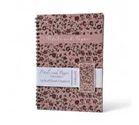 Kraft2Love Creations Petals and Pages A5 Twin Wire Bound Notebook and Magnetic Bookmark Set | Soft Cover Floral Journal with Lined Pages | Perfect for Journaling, Notes, and Gifting (Floral Mauve)