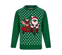 kraftd Boys & Girls Christmas Jumper Kids Reindeer Pullover Sweater Xmas Sweatshirt Long Sleeve Tops Pullover Jumpers