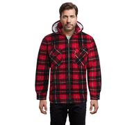 kraftd Checked Hoodies For Men & Womens Fleece Hooded Jackets Lumberjack Coats Quilted Thermal Check Shirts