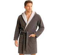 kraftd Men’s Dressing Gown Fleece Luxury Bath Robe Warm & Cozy Loungewear Nightwear Robes