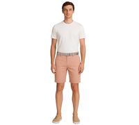 kraftd Men's Cotton Twill Chino Shorts With Woven Belt - Casual Summer Half Pants With Pockets