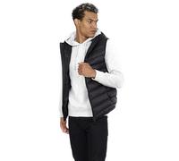 kraftd Men's Gilets Warm Quilted Winter Bodywarmer Waistcoat Windproof Body Warmers Outerwear Gilet Hooded Sleeveless Padded Vest Coat Black