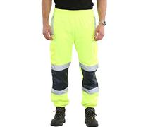 kraftd Mens Hi Vis Trousers Workwear Bottoms High Viz Combat Safety Jogger