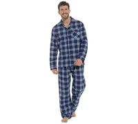 kraftd Men's Pyjama Set Traditional Classic Cut Pyjamas Sets Cotton Loungewear Sleepwear Nightwear Pj's (Wine Check)