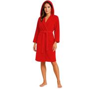kraftd Unisex Robes 100% Cotton Terry Towelling Hooded Bathrobe Dressing Gowns Spa Hotel Bath Robe with Pockets & Belt for Men & Women