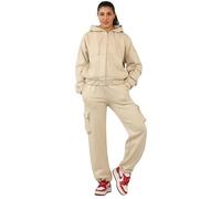 kraftd Women’s Tracksuit Set Zip Up Hoodie & Cargo Style Joggers Bottom Loungewear Sets | Two Piece Outfit | Co Ord Set | Co-ordinated Outfits | Ladies Tracksuits | Lounge Wear