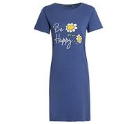 kraftd Women's Nightdress Short Sleeve Nightshirt Casual Loose Soft Cotton Home T-Shirt Dress Nightwear Nightgowns Jersey Fun Prints Nightshirt Nightie Sleepwear Loungewear