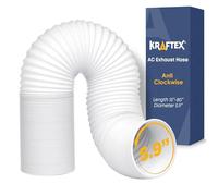 Air Conditioner Hose. Portable Exhaust Vent with 5.9" Diameter, Anti-Clockwise Thread & Length up to 80". Compatible with LG, Delonghi and Many More Portable Air Conditioners