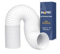 Kraftex Air Conditioner Hose Portable Exhaust Vent with 5" Diameter, Anti-Clockwise Thread & Length up to 80". Compatible with LG, Delonghi and Other Portable Air Conditioners to Save Energy