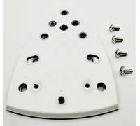 Kraftfeld Sanding Shoe 100 x 150 mm Triangle for Festool DS, DTS, DTSC 400 Q, EQ, E Sanding Plate, Replacement Plate, Velcro Plate