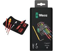 Kraftform VDE Kompakt Slimline Screwdriver Blade Set, 16 Piece & 967SPKL/9BO Multicolour TX-Key Set, TX8 - TX40, 9pc, 05073599001