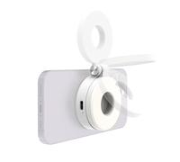 KraftGeek Magnetic Selfie Light for iPhone Magsafe, Portable Phone Ring Light for Video Recording, Rechargeable Lightweight Travel LED Cell Phone Light, White