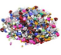 KraftGenius 1 lbs of Bulk Crafting Gems. Assorted Colors, Shapes & Sizes. Over 1000 Pieces