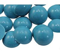 KraftGenius Allstarco 11mm Blue Tourquoise .TQ03 Flat Back Acrylic Round Cabochons Plastic Pearl Gems For Jewelry Making Costume Making Cosplay Jewels Embelishments - 50 Pieces