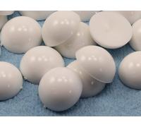 KraftGenius Allstarco 200PCS Flat Back Acrylic Round Pearl Cabochons Plastic Gems Embellishments Jewelry Craft Costumes Card Invitations Cosplay - 5mm White Chalk .WHT