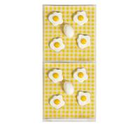 Kraftheld Set of 2 x 5 Decorative Egg Magnets Colourful Fried Egg Magnets Colourful Fridge Magnets in the Shape of Eggs Magnet Decoration as a Gift