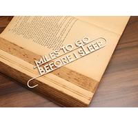 Kraftnix Metalic, Stainless Steel Bookmarks Gift" Miles to GO Before I Sleep" for Book Readers, Book Lovers Bookmarks