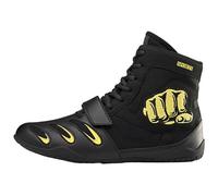 Kraftpaid Boxing Shoes,Men's Wrestling Shoes Boots,Boxing Boots Mens Boys,Bodybuilding Shoes,Rubber Sole,Breathable Non-Slip,for Fighting Shoes Powerlifting Bodybuilding Boots Footwear.