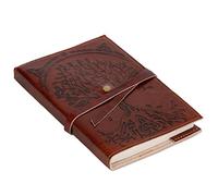 KRAFTRUST Refillable Leather Journal Writing Notebook Tree of Life Handmade Leather Journal/Notebook Travel Journal & Writing Journal for Personal Diary, Blank Paper, 7X5 Inch (18X12 CM) 200 Pages