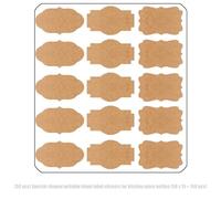 Krafts Gift Label Sticker Sticky Blanks Labels for Canning Jars Writes On Holidays Present Gift Tages Christmas Canning for Masons Jar